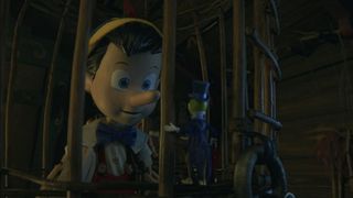 A still from the stop motion movie Pinocchio