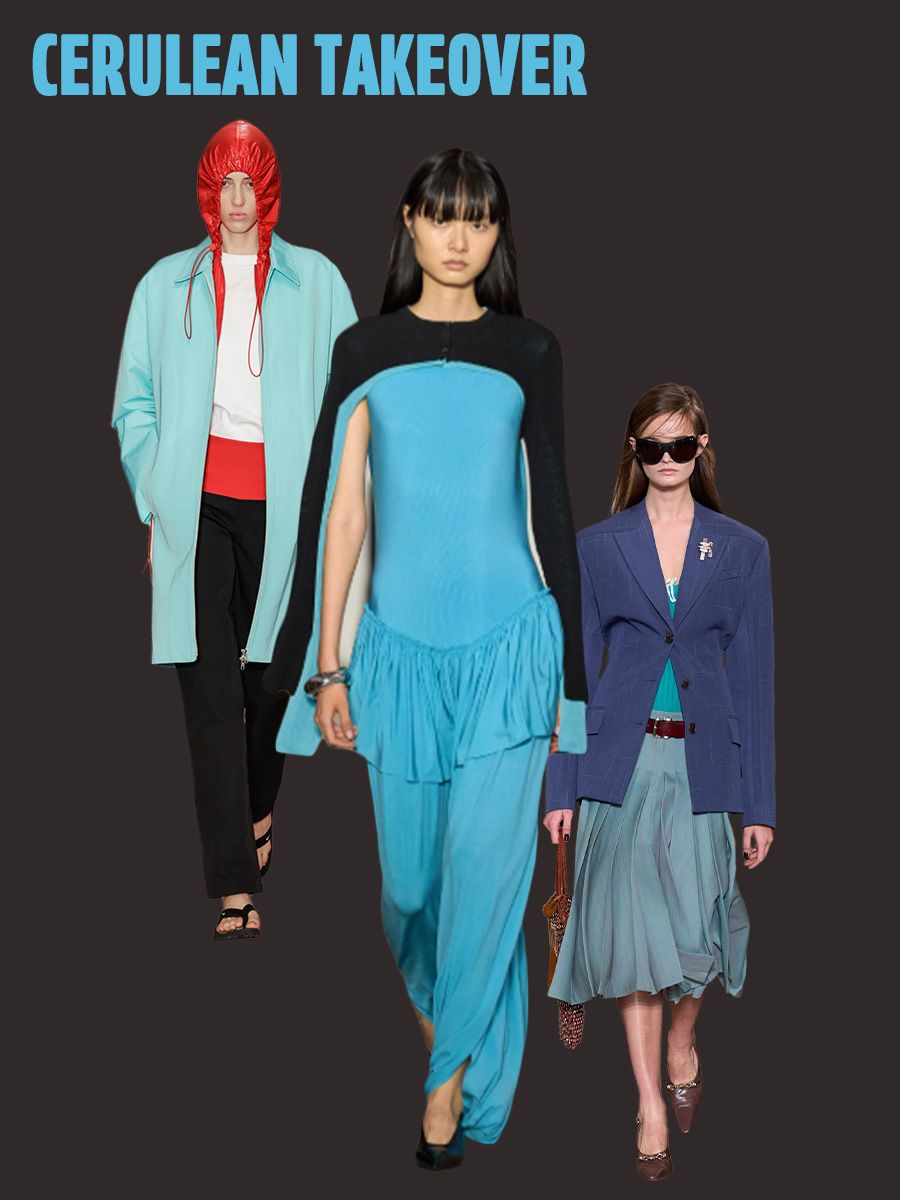 Collage of New York Fashion Week spring/summer 2026 models.