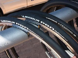 Michelin's new Pro Optimum tires are aimed at long-distance road riders who want grip, comfort, and durability while the updated Lithion 2 gets a grippier silica side compound.