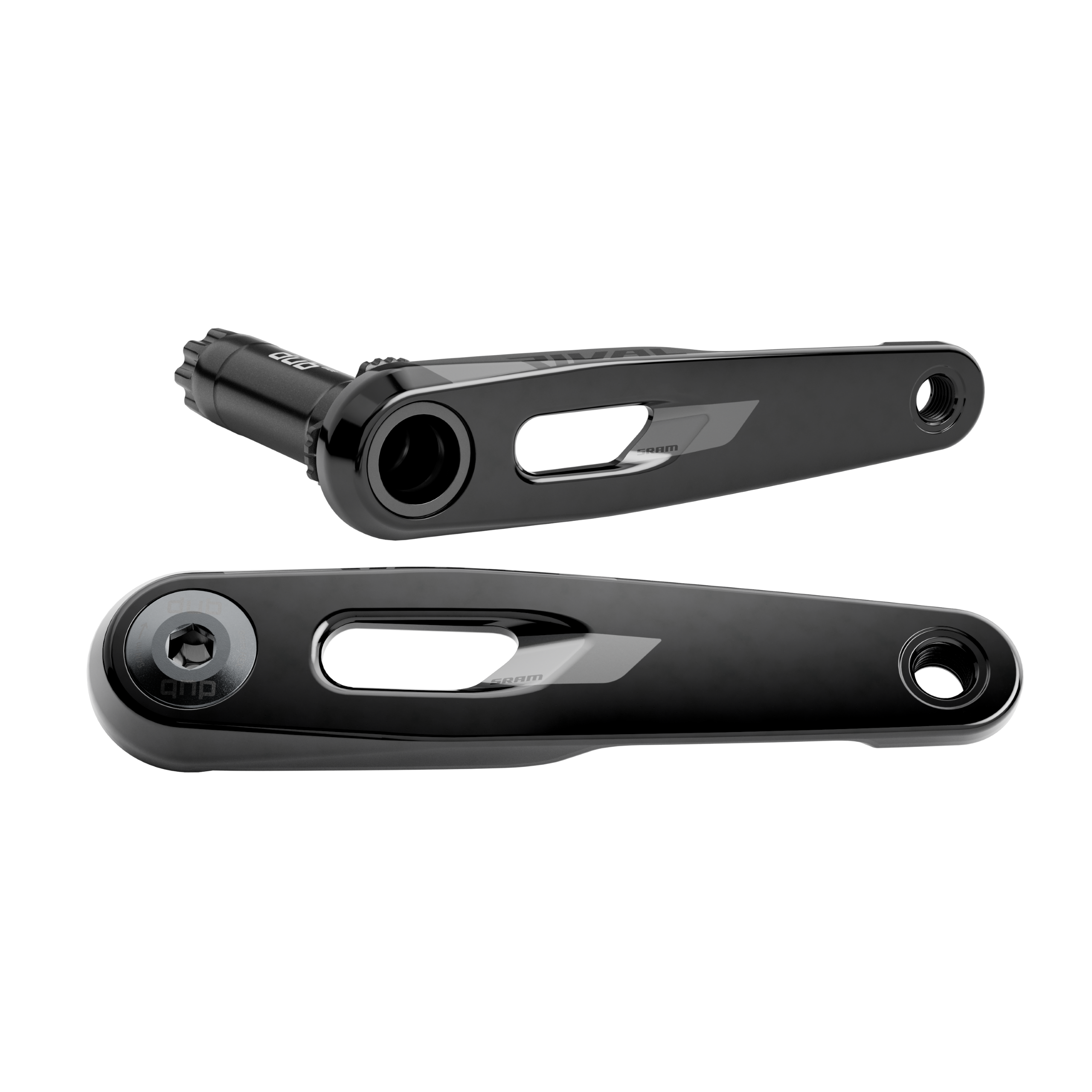 A SRAM Rival AXS crankset