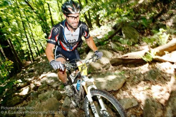 Mark Weir (WTB/Cannondale/Fox Racing Shox) thinks riding Pennsylvania rocks is fun!