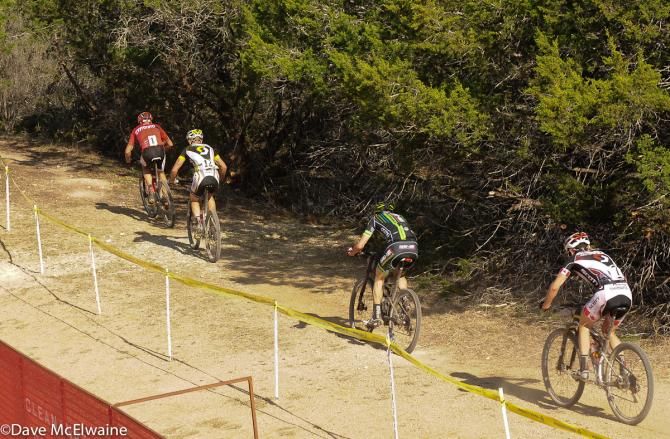 Todd Wells (Specialized) leading as they head out for the last lap