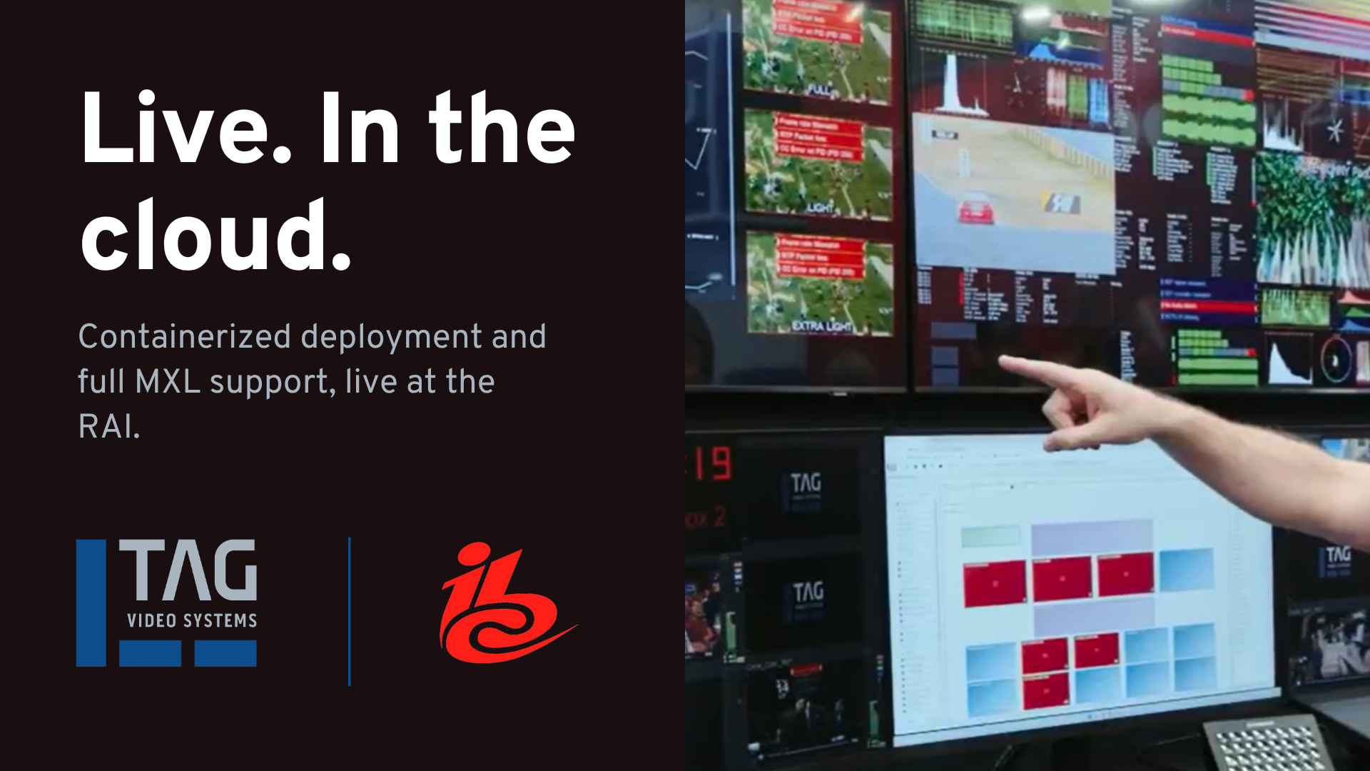 TAG Video Systems graphic for IBC