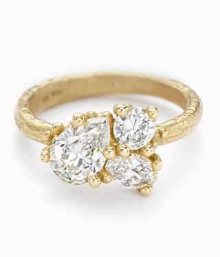 Gold diamond ring by ruth tomlinson