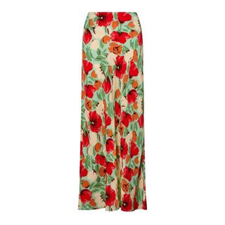 Kitri Layla Green Garden Floral Skirt