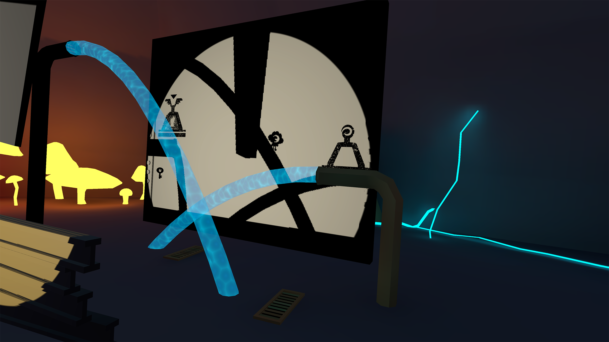 Screenshot of the shadow puzzler Silhouette for Meta Quest2
