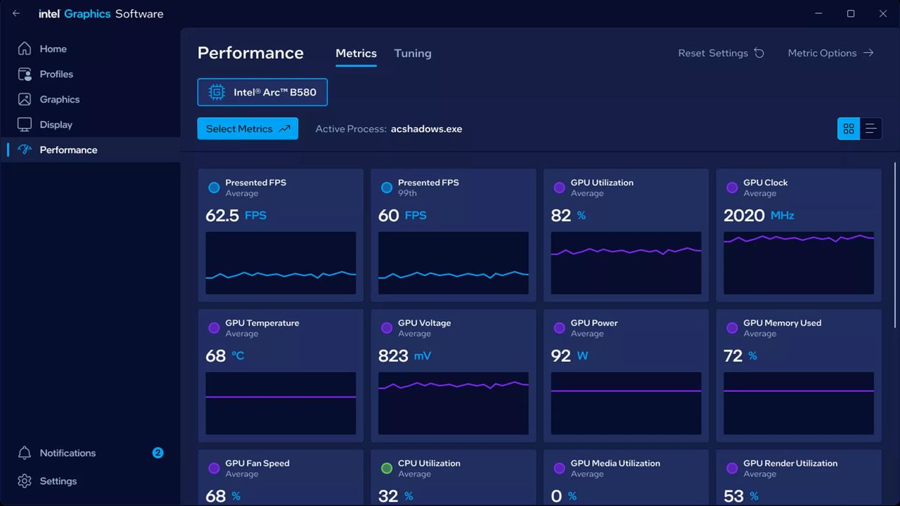Intel's new Graphics Software app