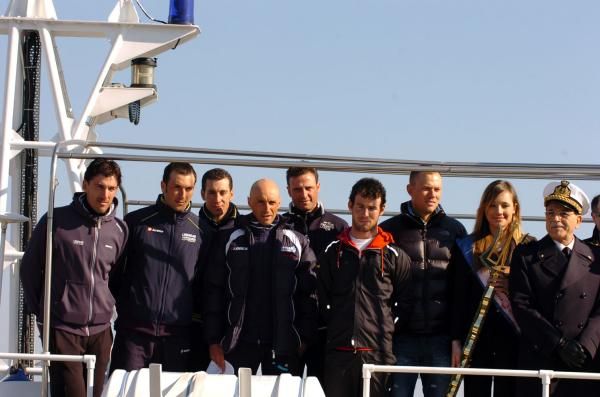 The sun was out for the pre-race boat trip
