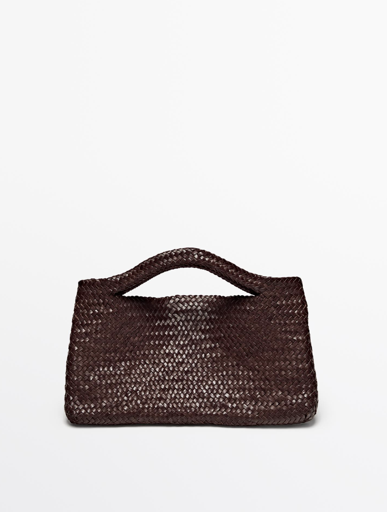Massimo Dutti, Medium Woven Nappa Leather Bag