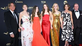 (L-R) Keith Urban, Sunday Rose Kidman-Urban, Faith Margaret Kidman-Urban, Sybella Hawley, Nicole Kidman, Antonia Kidman and Craig Marran