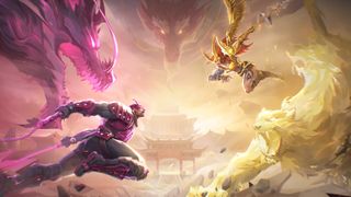 Marvel Rivals Season 4 angela and daredevil fighting with spirit animals