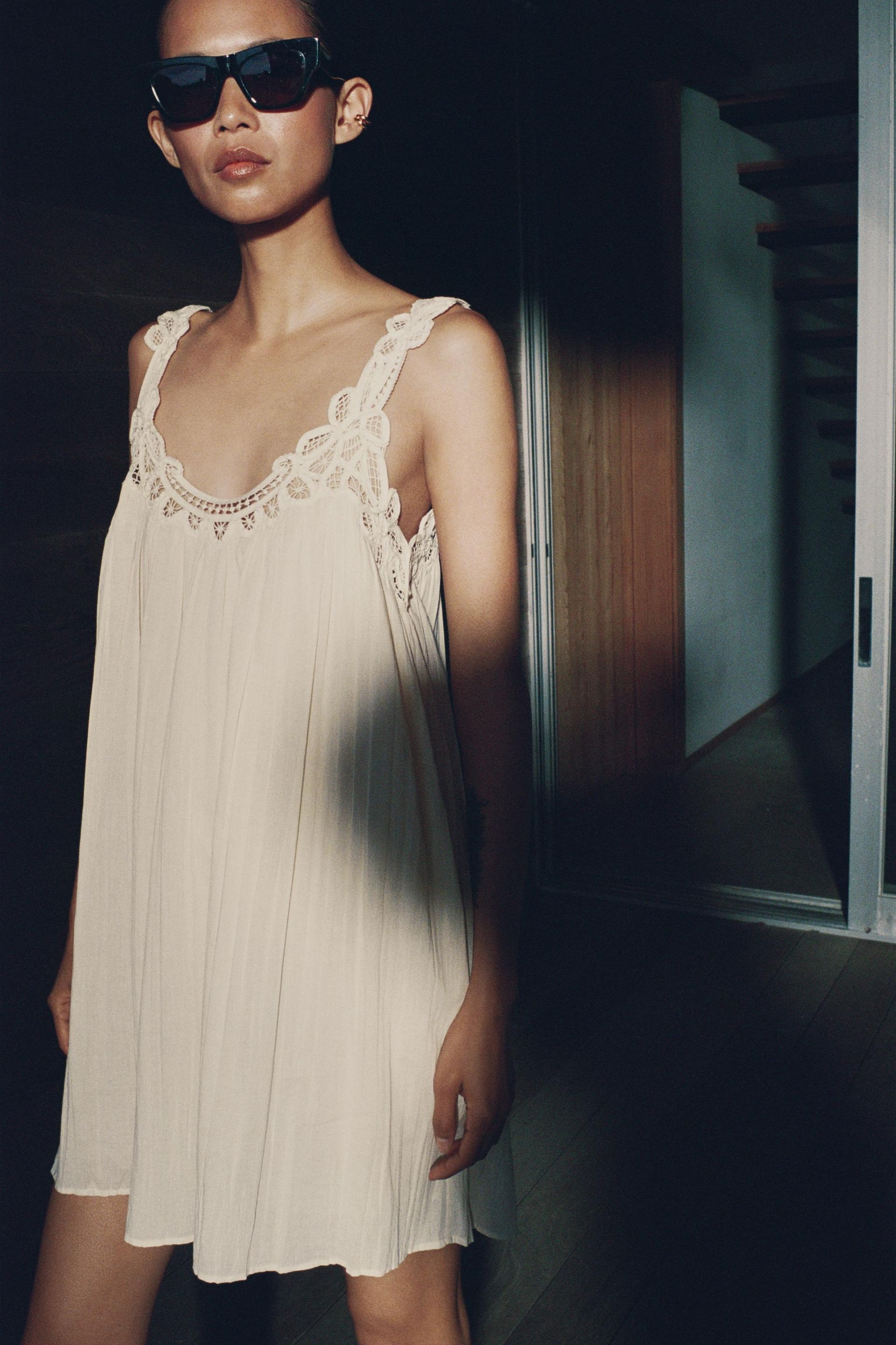 Zw Collection Embroidered Strappy Dress