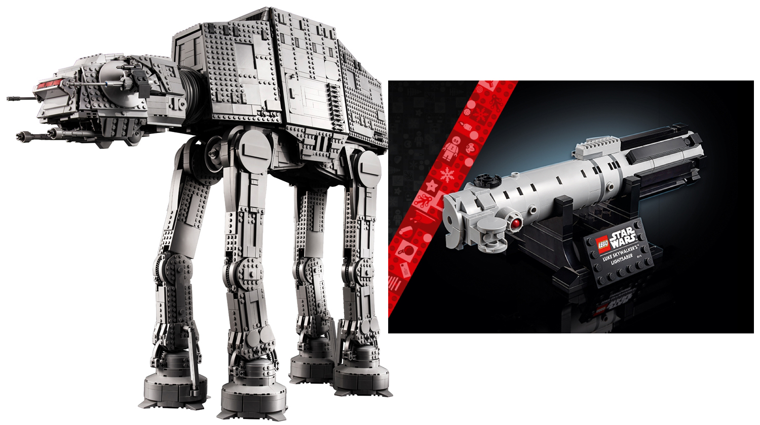 Lego's epic Wars AT-AT comes a free Luke Skywalker lightsaber on Black | Space