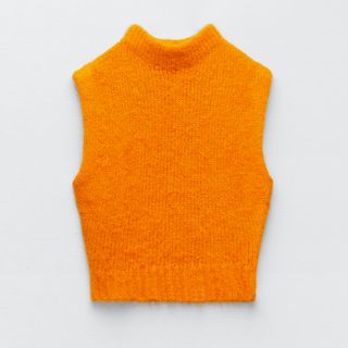 Zara Wool and Alpaca Blend Knit Vest