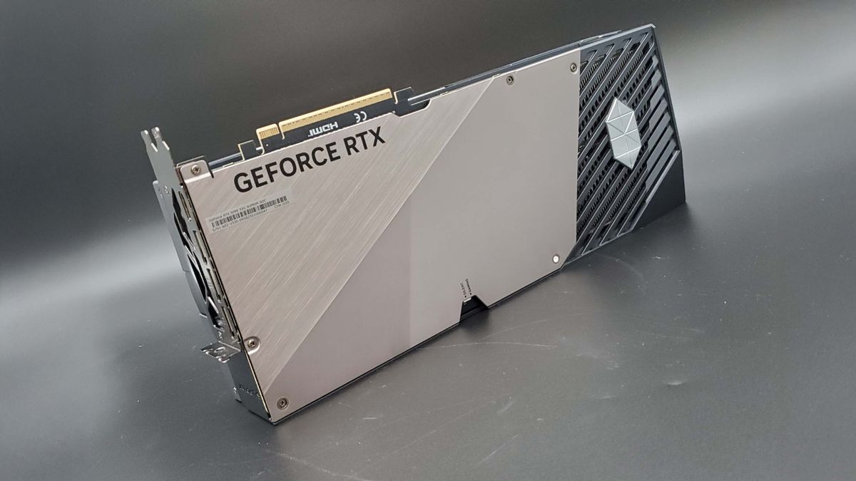 MSI RTX 5090 Suprim SOC graphics card on a grey background with a gradient