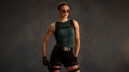 Sophie Turner as Lara Croft in Amazon Prime's new Tomb Raider series