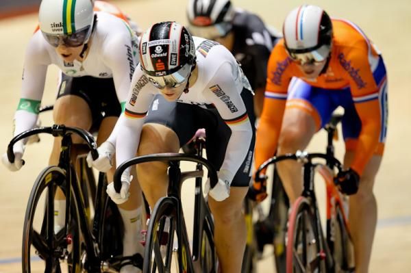 Kristina Vogel (GER) during the Keirin heats