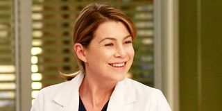 Meredith smiling in the hospital