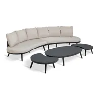 Habitat Santorini 6 Seater Rattan Effect Garden Sofa Set