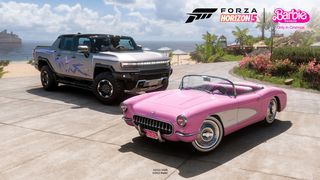 Hummer and Corvette in Forza Horizon 5