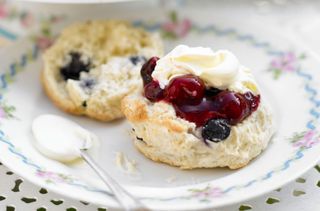 Blueberry and vanilla scones