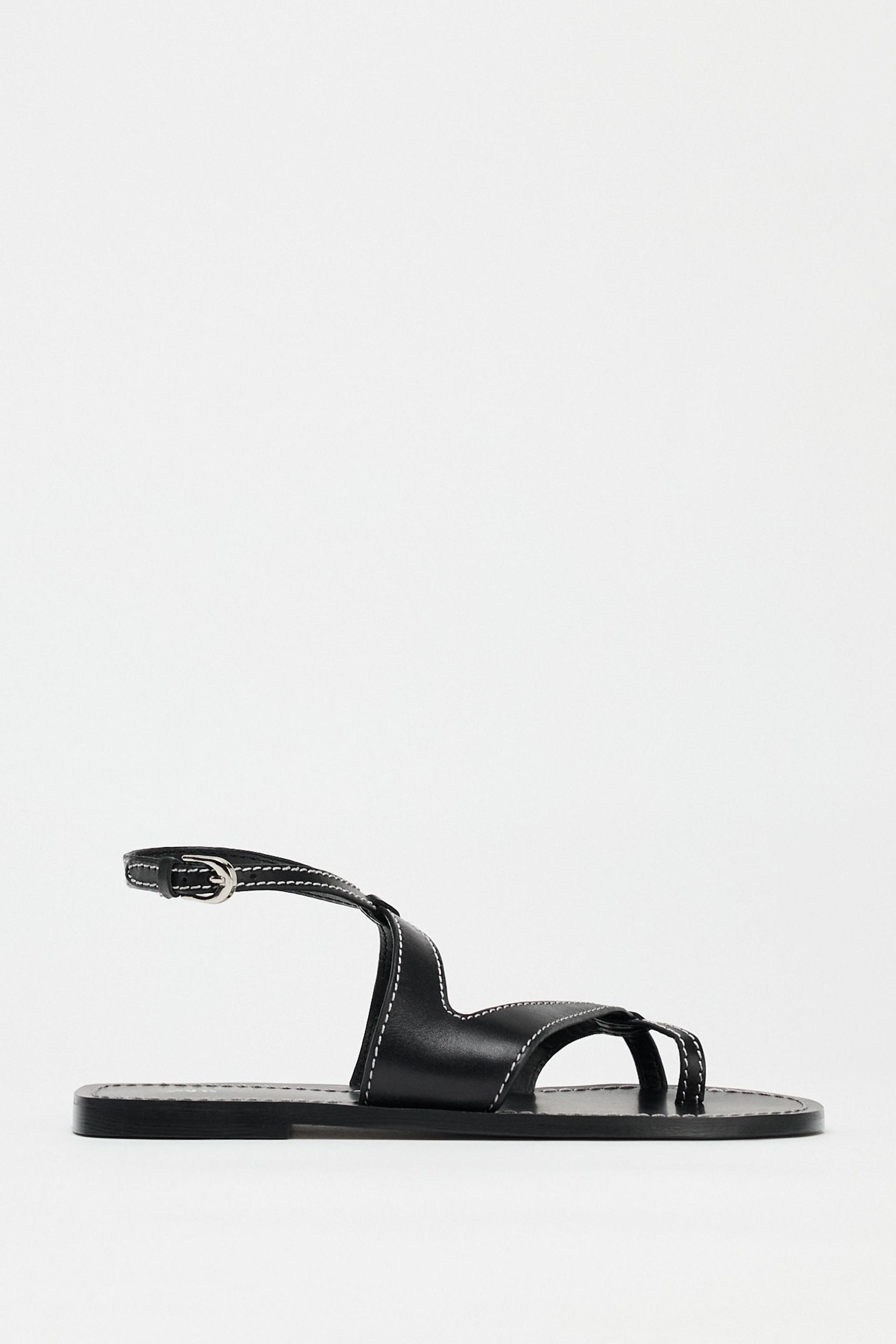 Leather Strappy Sandals