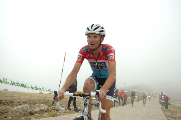 Frank Schleck (Saxo Bank) completed the stage in fourth.