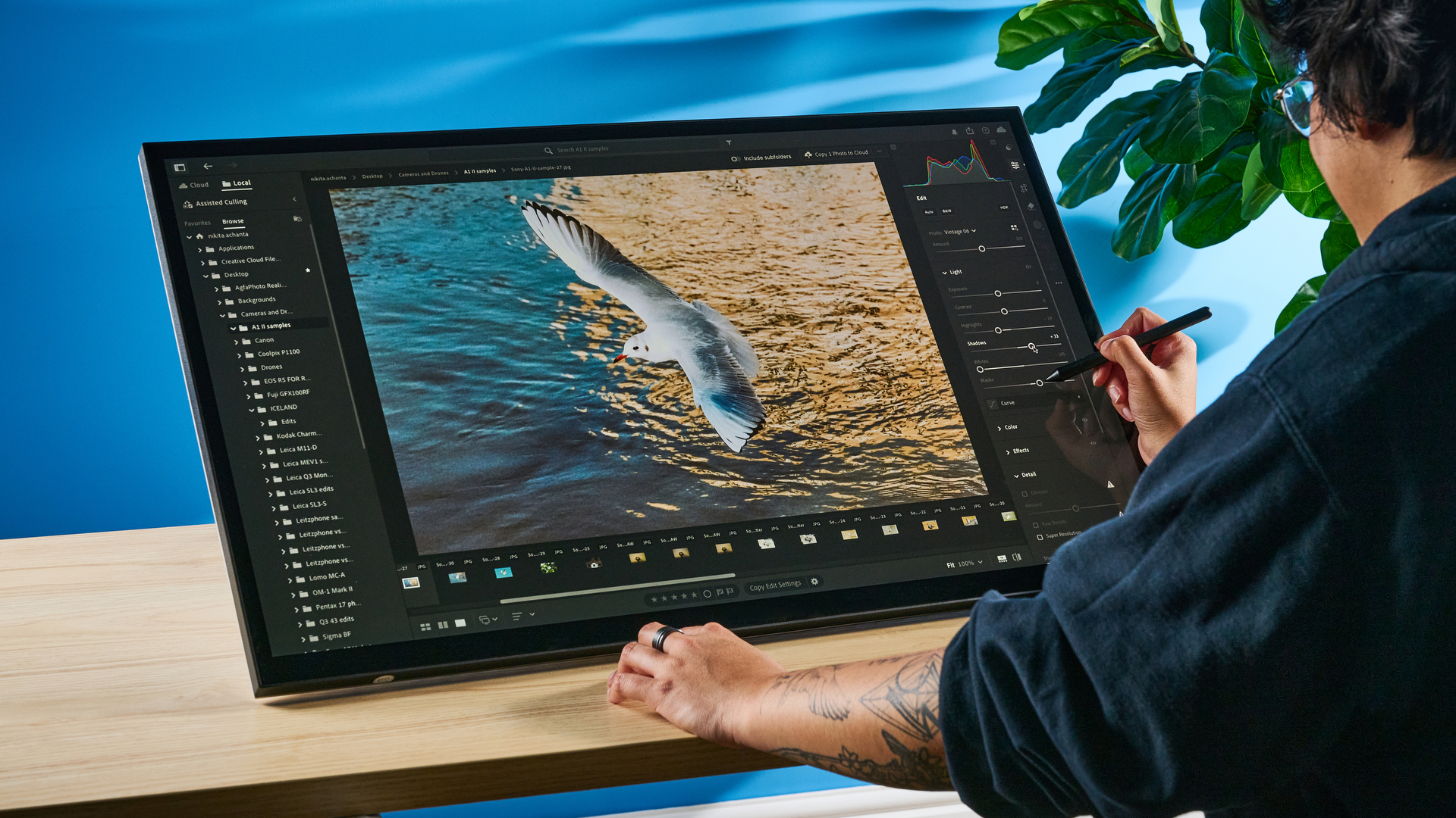 An Alogic Clarity 6K Touch touchscreen monitor