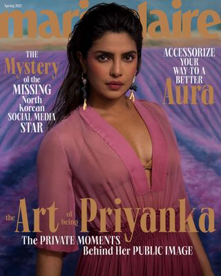 Priyanka Chopra Jonas on cover of Marie Claire