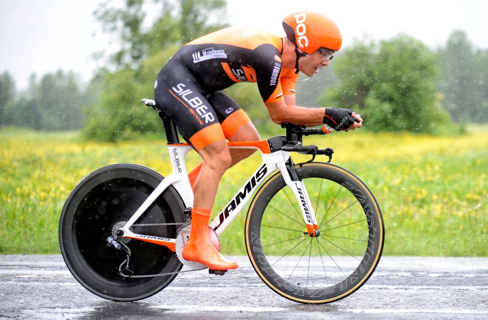 Alec Cowan en route to the stage 3a win at Tour de Beauce