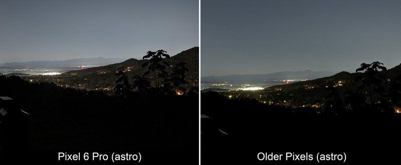 Pixel 6 Pro Astro Compare