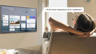 LG TV with voice controls