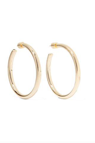 Jennifer Fisher Baby Lilly Gold-Plated Hoop Earrings