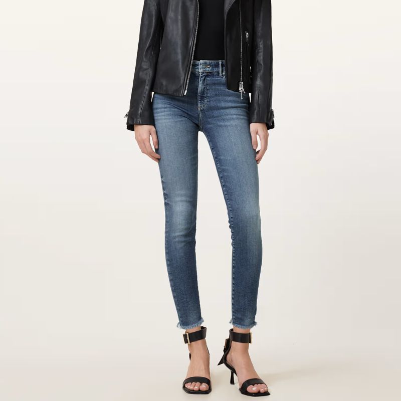 Miller jeans on model