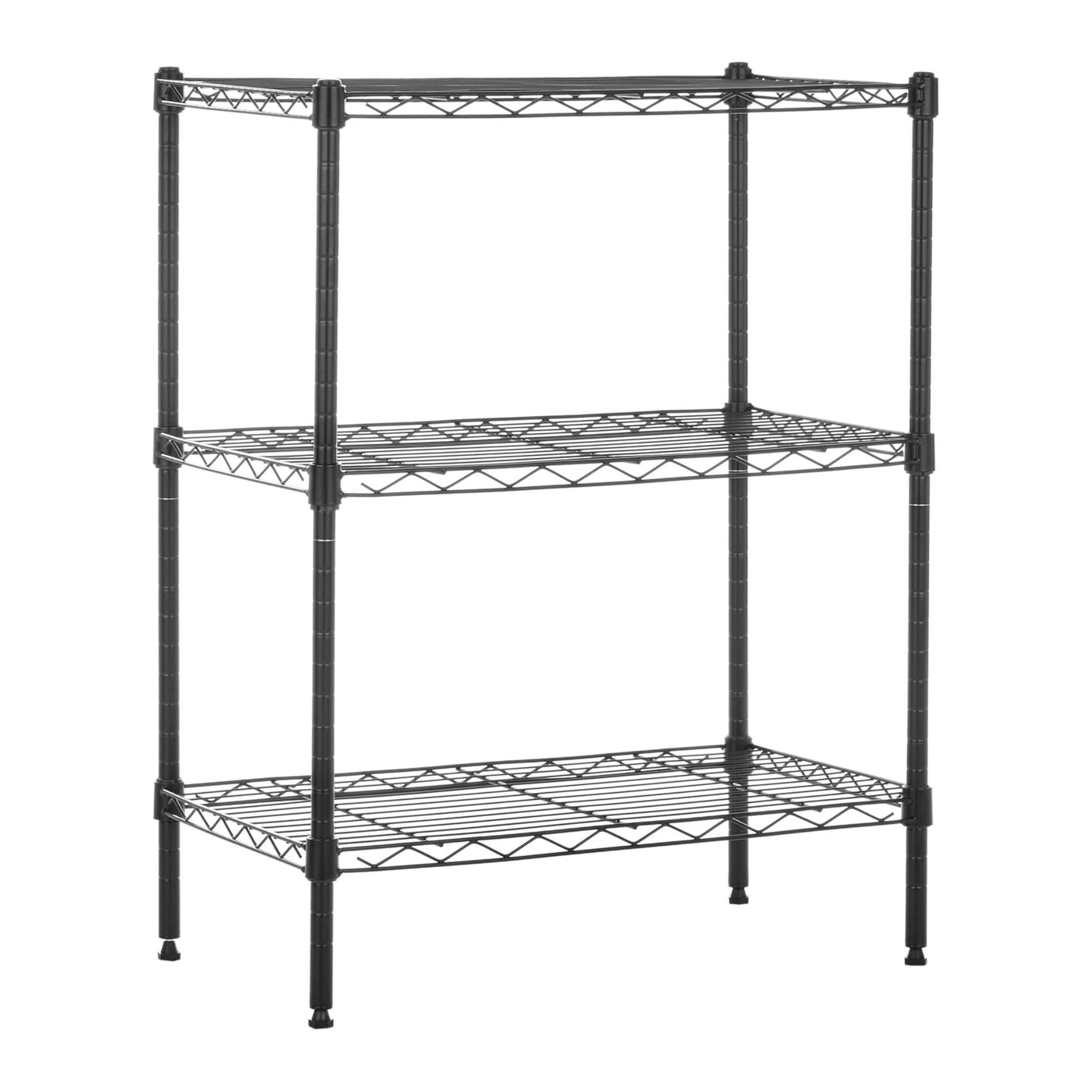 Black 3-tier metal rack