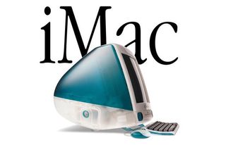 Side view of an Apple iMac