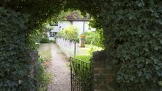 entrance to a cottage summer garden