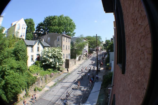 The Manayunk Wall from above