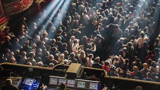 Live audience at a prog gig