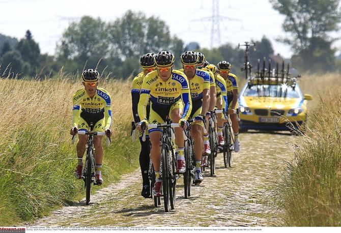 Tinkoff-Saxo previews the stage 5 cobbles a few days before the start of the Tour de France