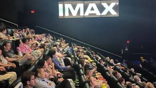 An crowded theater at an IMAX in Lincoln Square