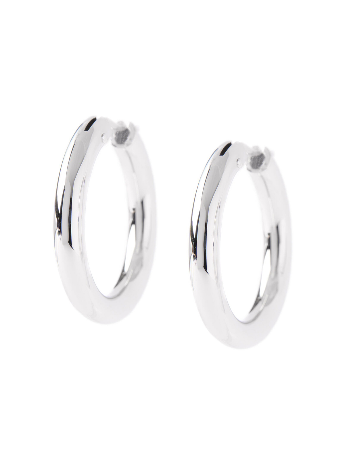 Toscano 27mm Hoop Earrings, 14k White Gold