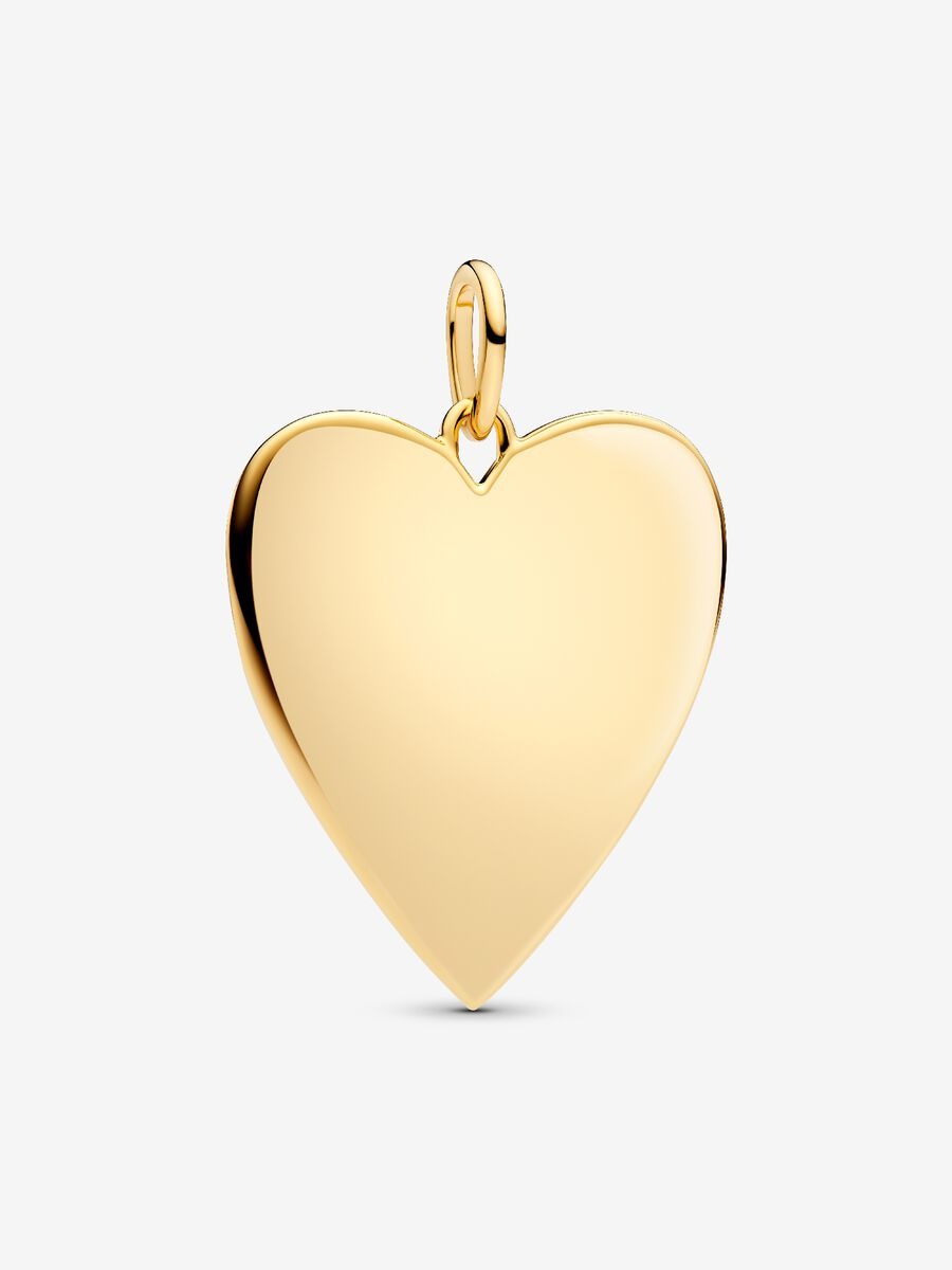 Pandora, Engravable Heart Oversized Tag Pendant