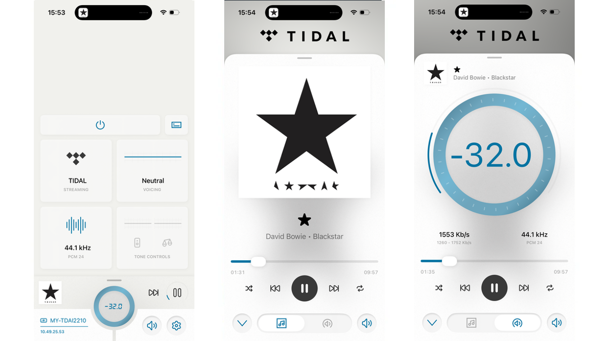 Lyngdorf TDAI-2210 app screenshots