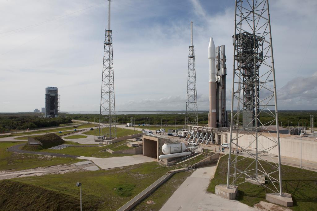 Cygnus Spacecraft on the Launch Pad