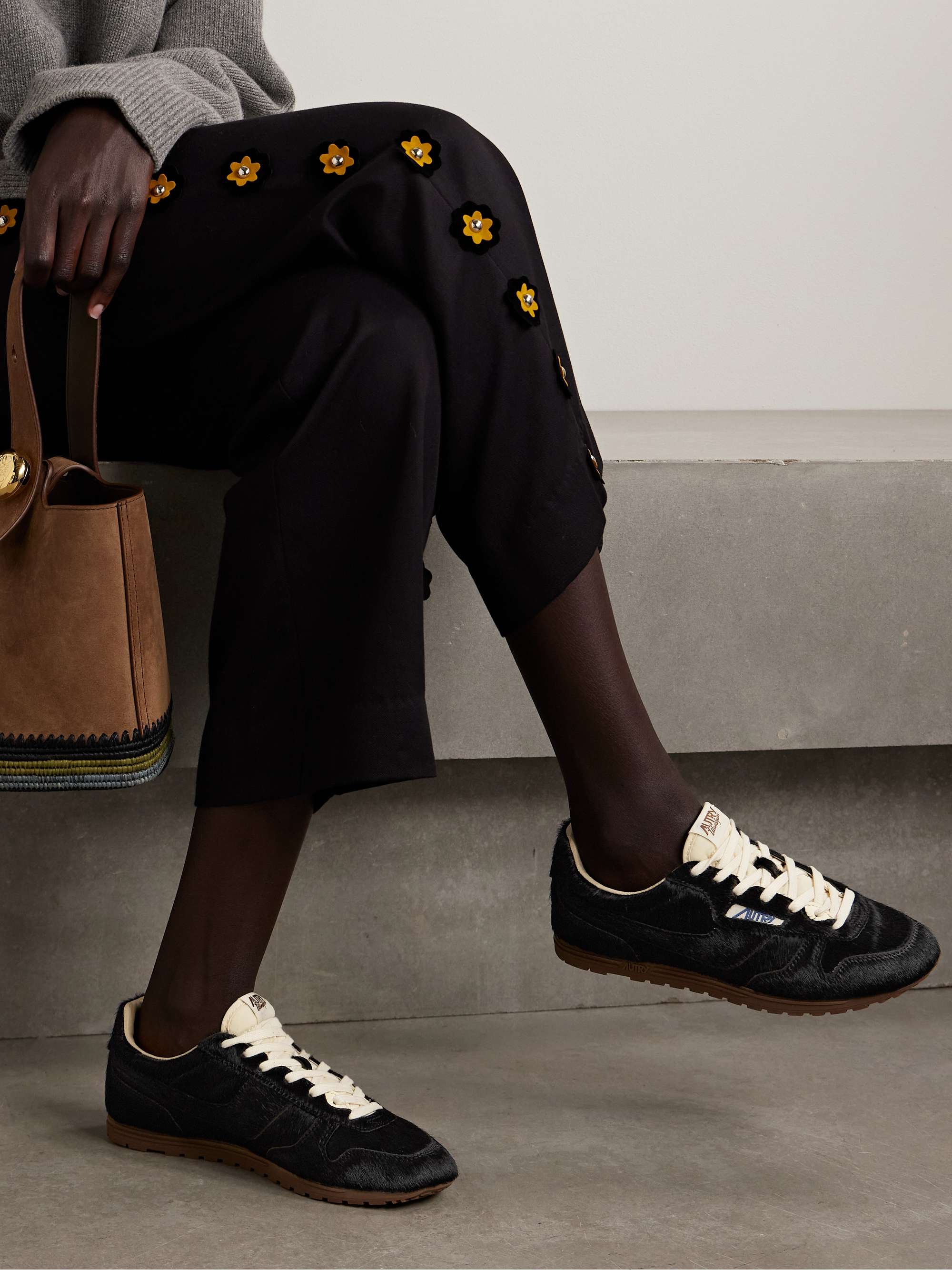 Windspin Calf Hair Sneakers