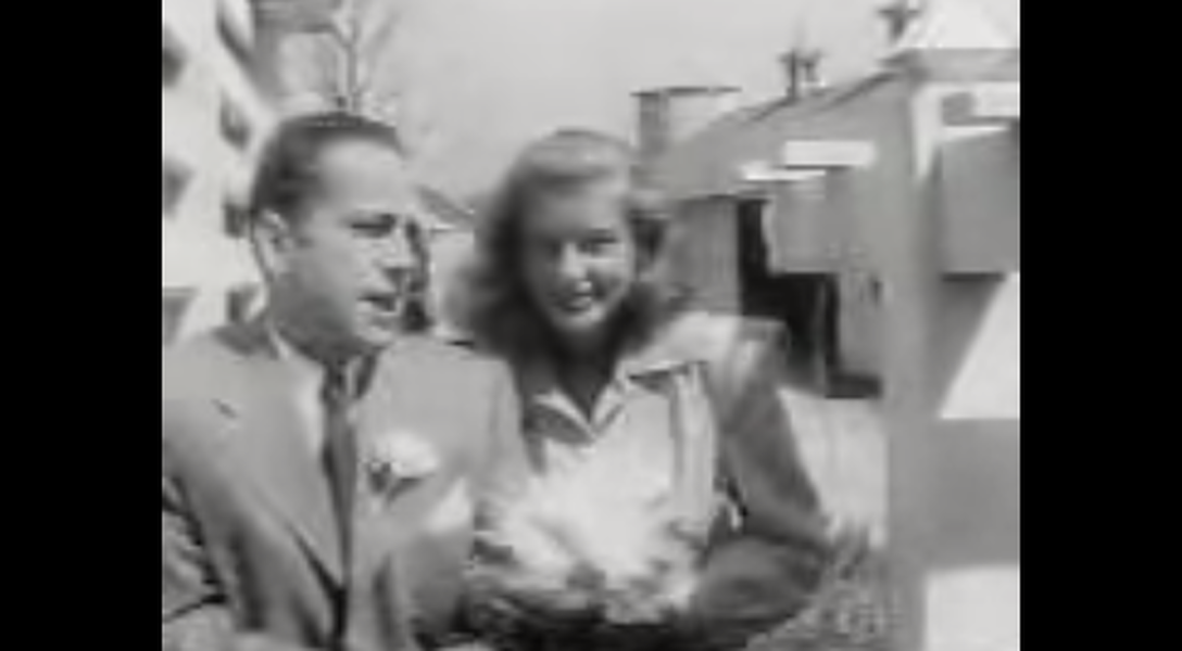 Watch original footage from Lauren Bacall and Humphrey Bogart&amp;#039;s 1945 wedding