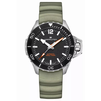 Hamilton Khaki Navy Frogman Men's Green Rubber Strap Watch:  was £1,075