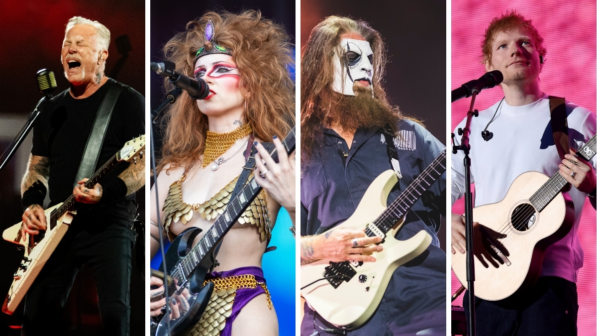 James Hetfield, Jim Root,  Riley Pinkerton, Ed Sheeran