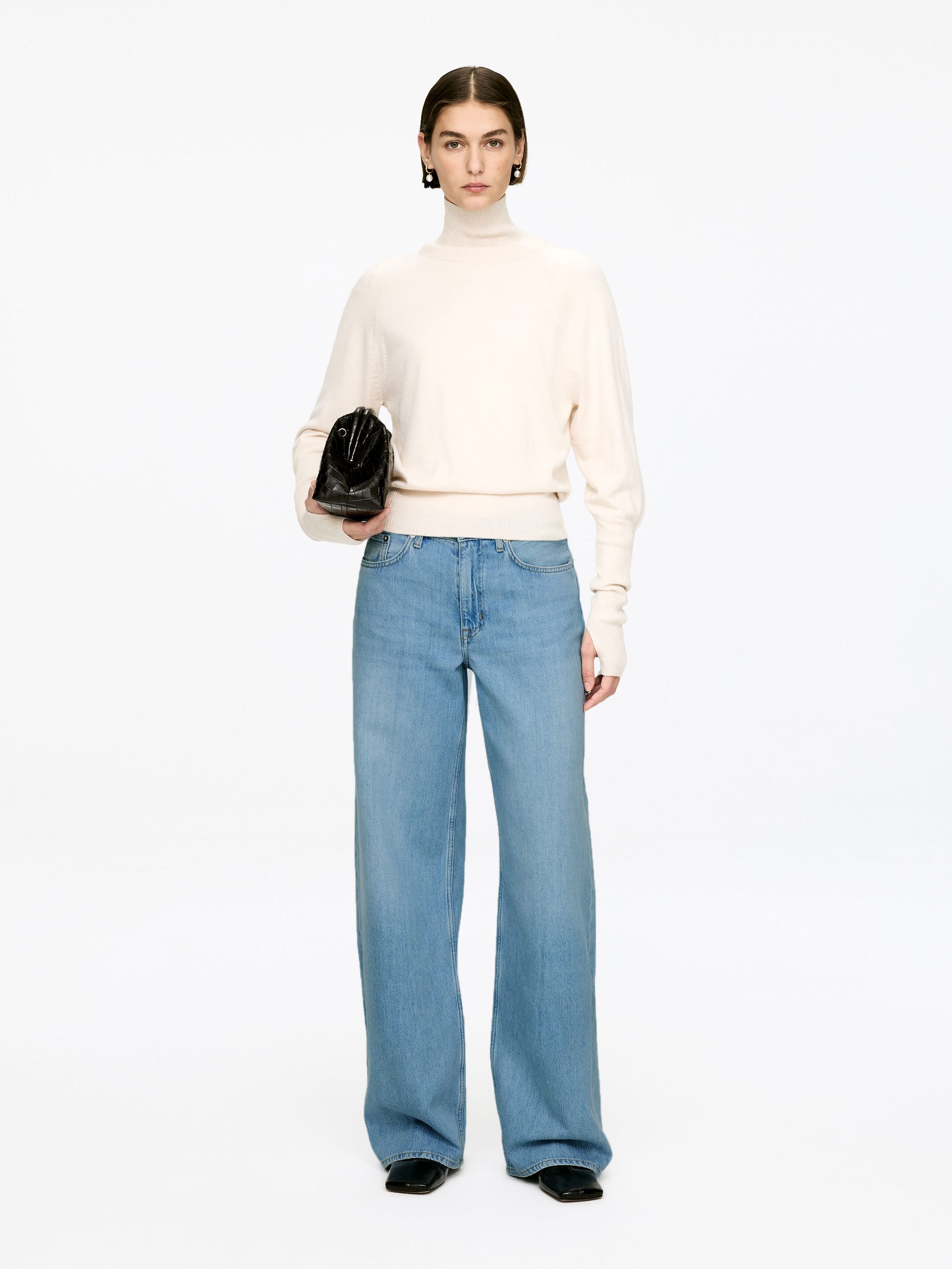 Cloud Loose Wide Jeans – Blue – Women – Arket Gb